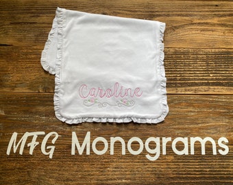 Cute customized burp cloth