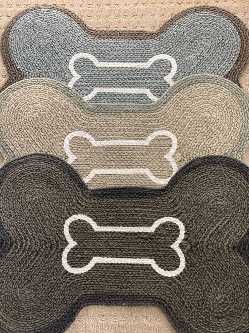 Personalized Dog Bone Mat Etsy