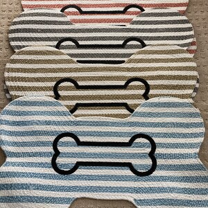 Personalized dog bone mat image 7