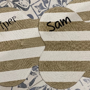 Personalized dog bone mat image 3