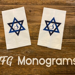 Customized Hanukkah tea towel