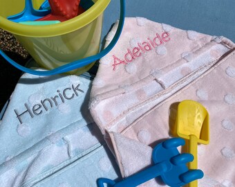 CustomHoodedBeachTowelToddlerBeachTowelCustomBabyGift