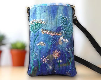 Small handmade felted shoulder bag (smbag13)