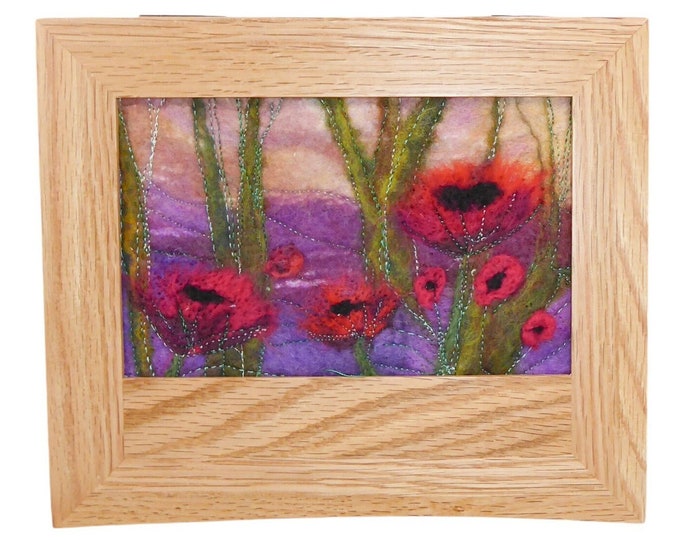Oak Jewellery Box (Box20) with Felt Inlay