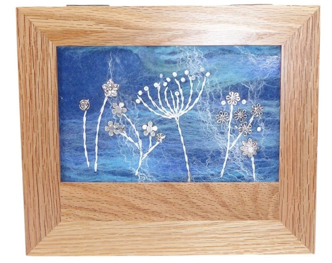 Oak Jewellery Box (Box24) with Felt Inlay