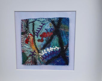 Wet-felted Picture (fsmpic2), hand made picture.