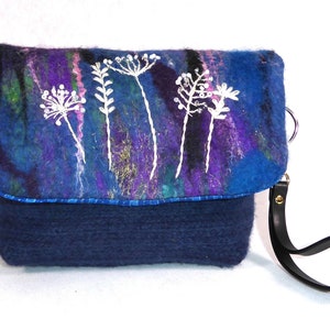 Handmade felted clutch bag (cbag1)