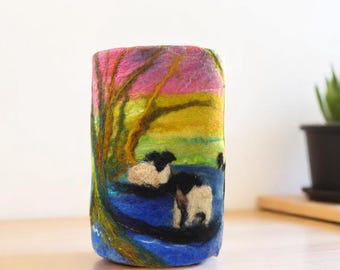 Small Felted Lamp (11)