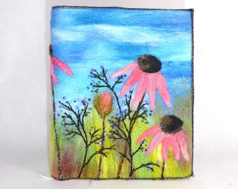 Needle Felted Covered A5 Book (covb10)