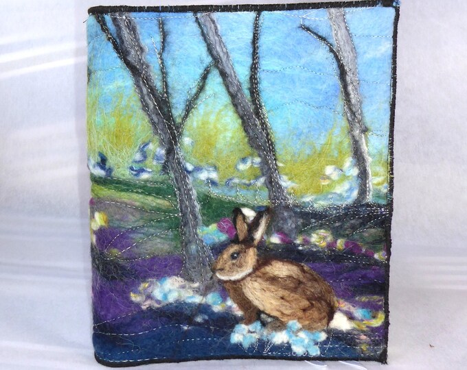 Needle Felted Covered A5 Book (covb24)