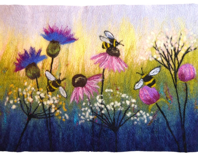Needle felting kit (Bees)