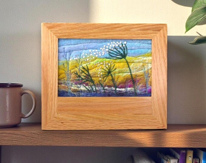 Oak Jewellery Box (Box2) with Felted Inlay