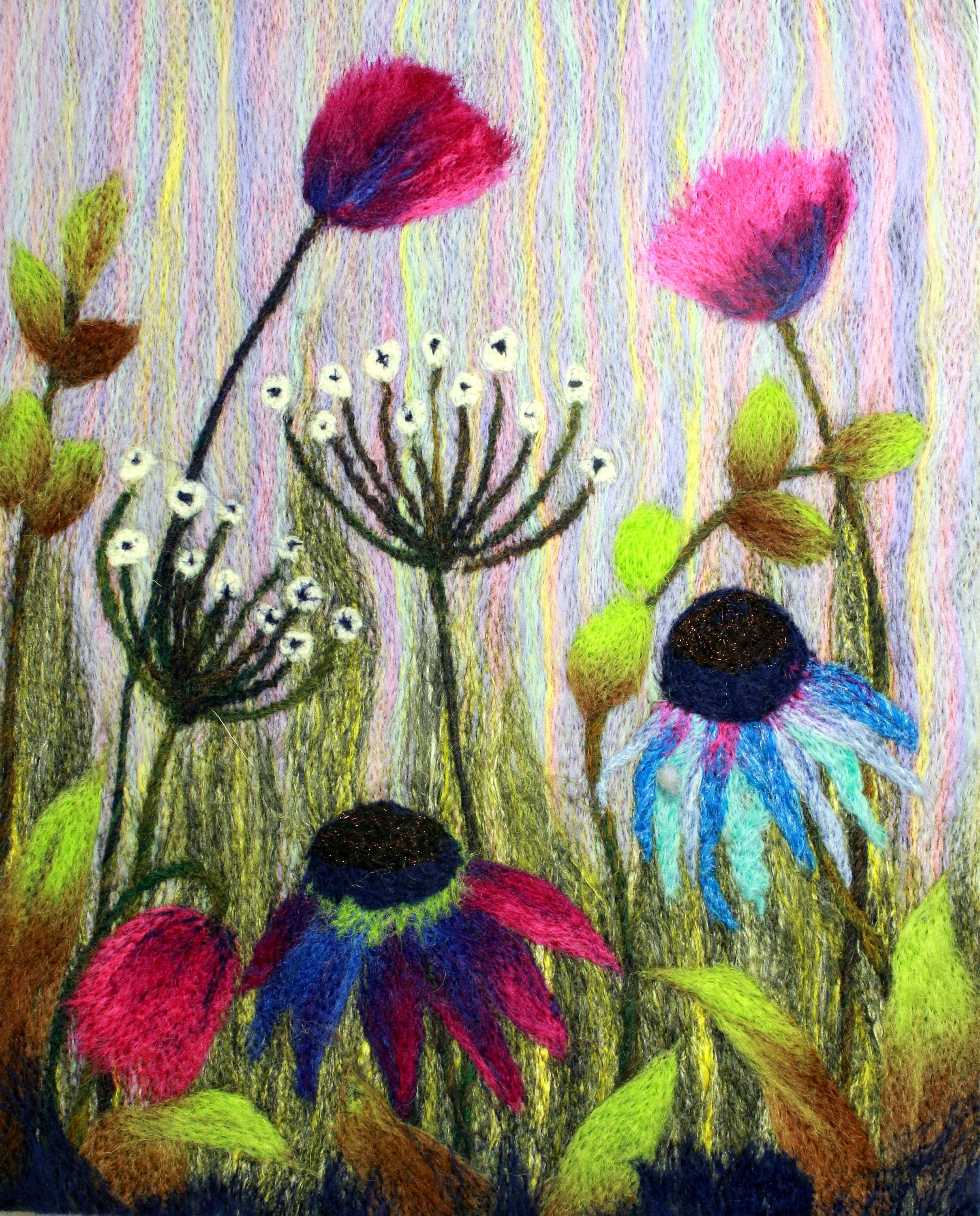 Needle felting kit (Field of Flowers)