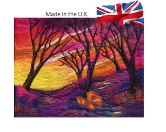 Needle felting kit (Sunset Woods)