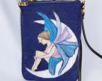 Small handmade felted shoulder bag (smbag2)