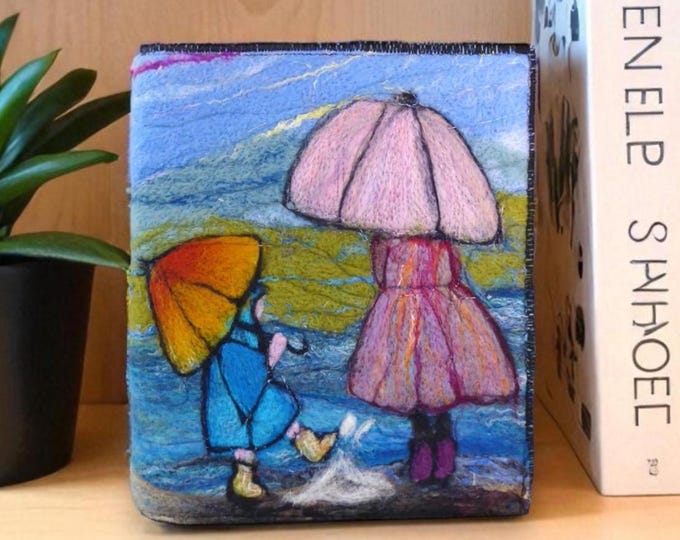 Needle Felted Covered A5 Book (covb2)