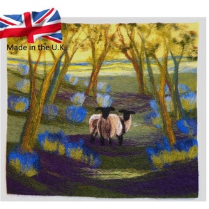 Needle felting kit,  Bluebell Woods