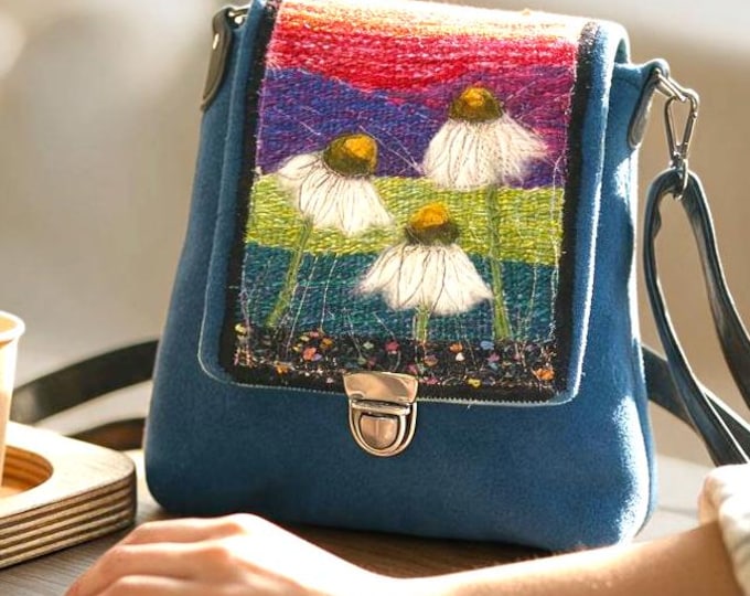 Handmade felted shoulder bag (eshb10)