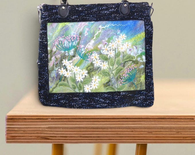 Large handmade felted bag (lemb1)