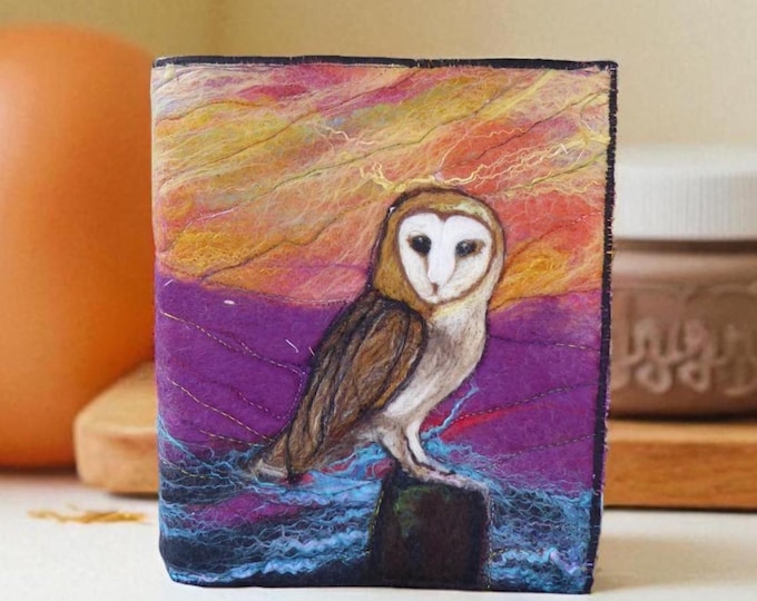 Needle Felted Covered A5 Book (covb13)