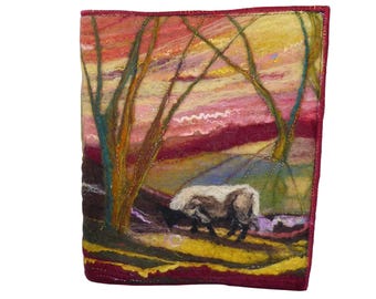 Needle Felted Covered A5 Book (covb6)