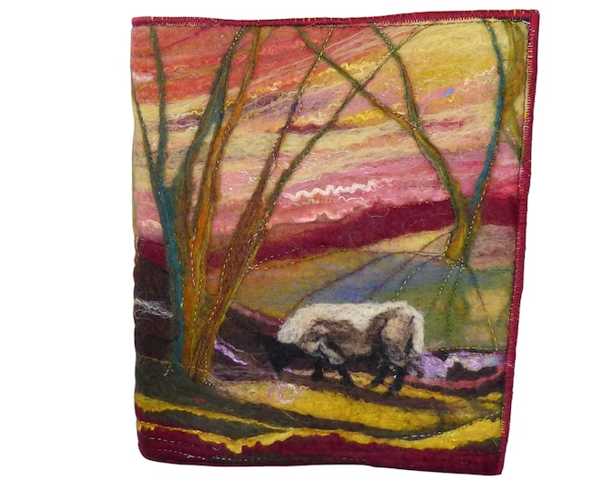 Needle Felted Covered A5 Book (covb6)