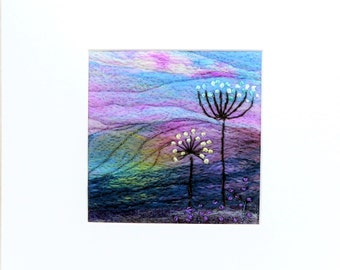 Needle felted Picture (fsmpic14), hand made picture.