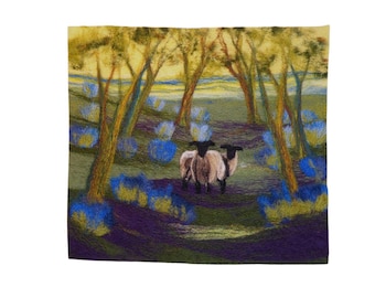 Needle felting kit,  Bluebell Woods