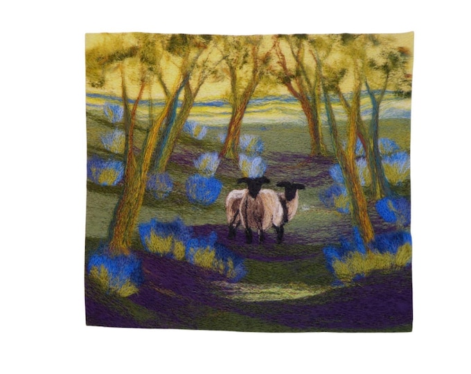 Needle felting kit,  Bluebell Woods