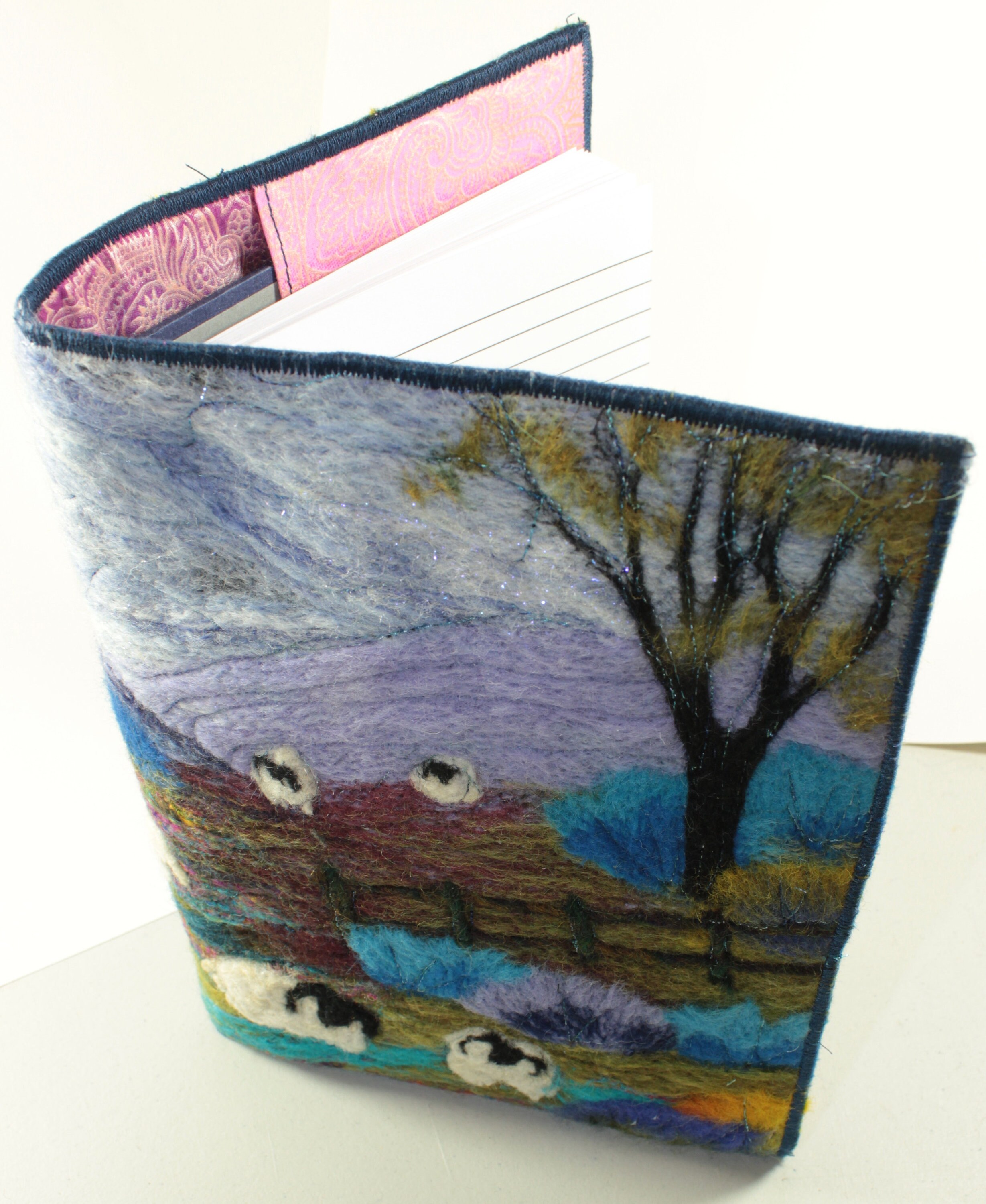 Book Cover/Picture Needle felting kit, (Welsh Sheep)