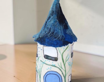 Large Felted Lamp (Pixie House)