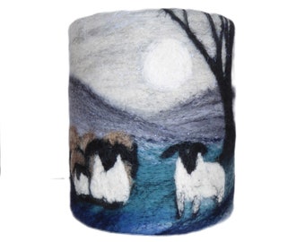 Needle-Felted Lantern Kit (Sheep)