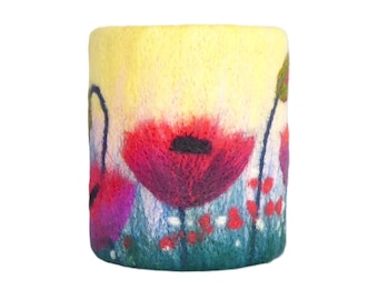 Needle-Felted Lantern Kit (Poppies)