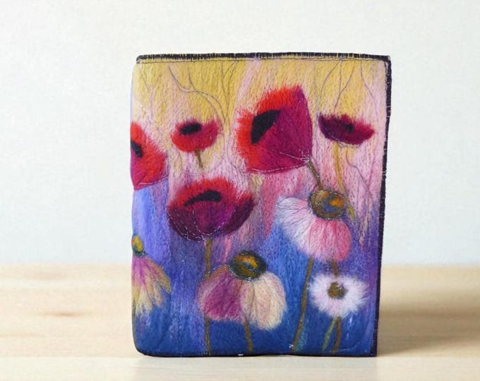 Needle Felted Covered A5 Book (covb1)