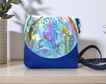 Handmade felted shoulder bag (eshb30)