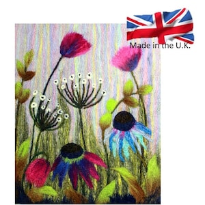 Needle felting kit (Field of Flowers)