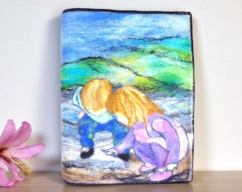 Needle Felted Covered A5 Book (covb18)