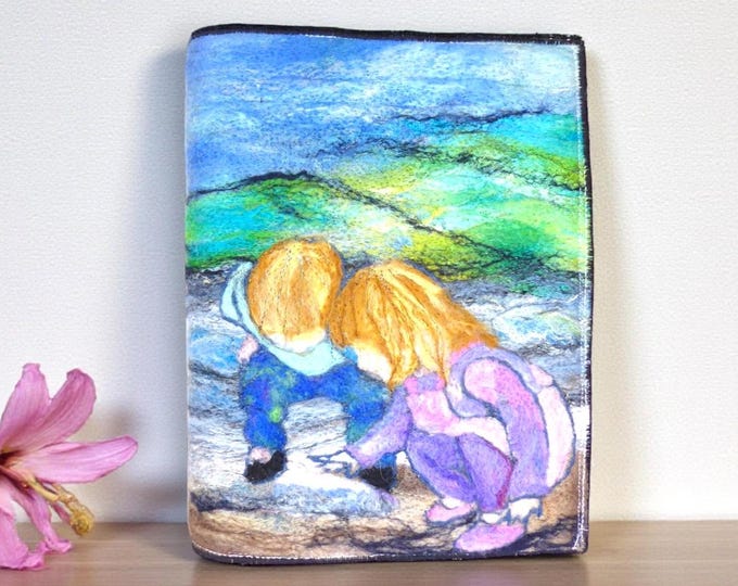 Needle Felted Covered A5 Book (covb18)