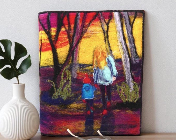 Needle Felted Covered A5 Book (covb21)