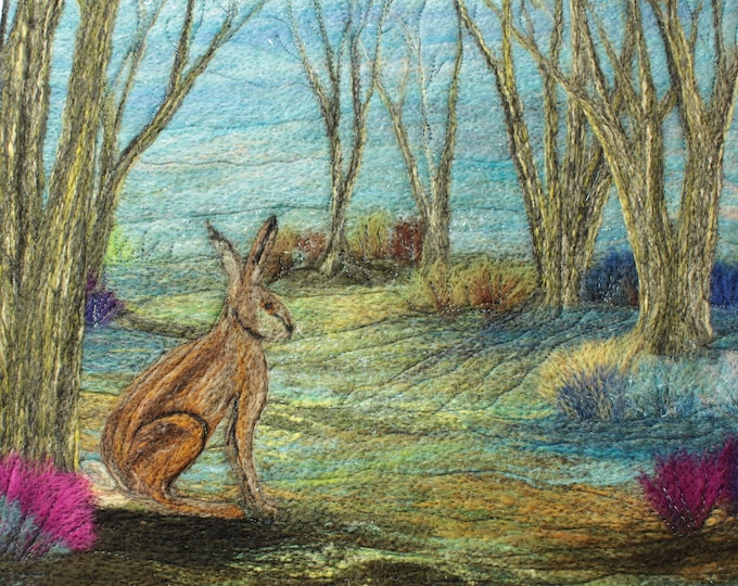 Needle felting kit (The Hare)