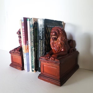 Vintage Lion Bookends PAIR of 2
