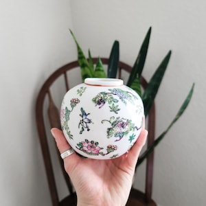 Chinese Vase Floral Hand Decorated