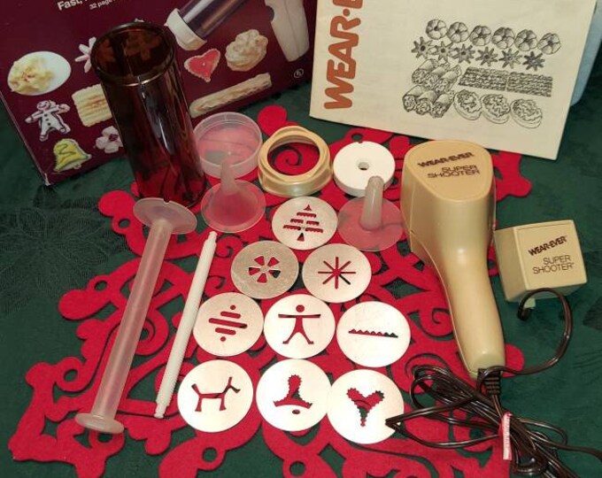 Wearever Super Shooter Electric Cookie Maker Press Wearever Clean Fast