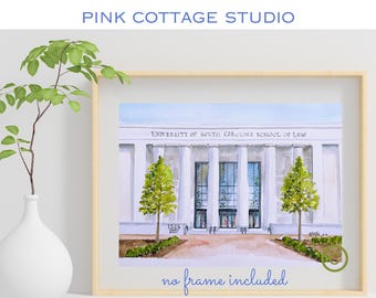 University of South Carolina School of Law print, Columbia SC