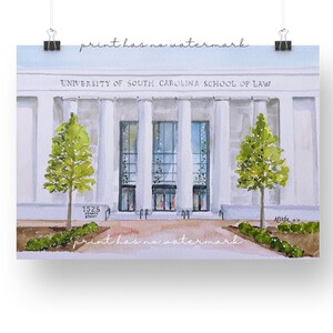 University of South Carolina School of Law print, Columbia SC image 2