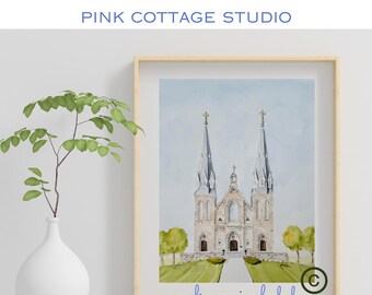 St Thomas of Villanova Parish, art print, Philadelphia