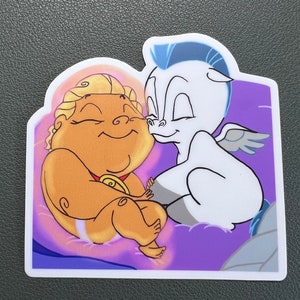Baby Hercules and pegasus vinyl sticker (Matte Finish)