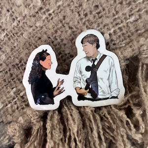 Jim and Pam the office sticker | vinyl | laptop, windshield, water bottle | waterproof and UV resistant