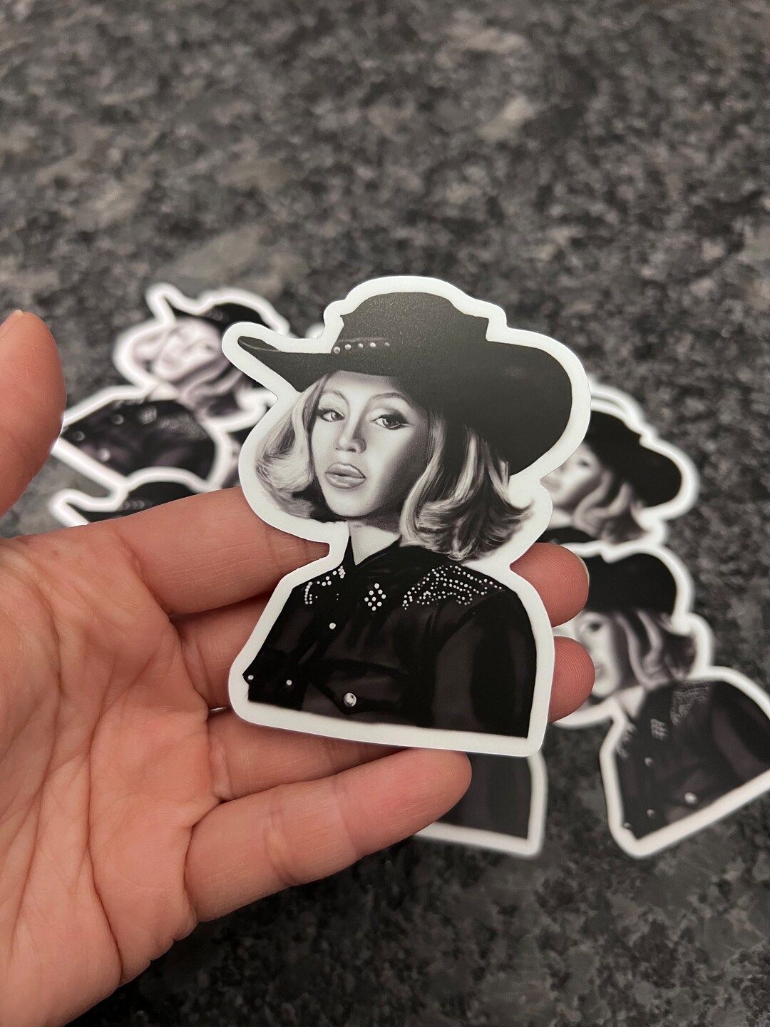 Beyoncé Black and White Vinyl Sticker (matte Finish) - Etsy
