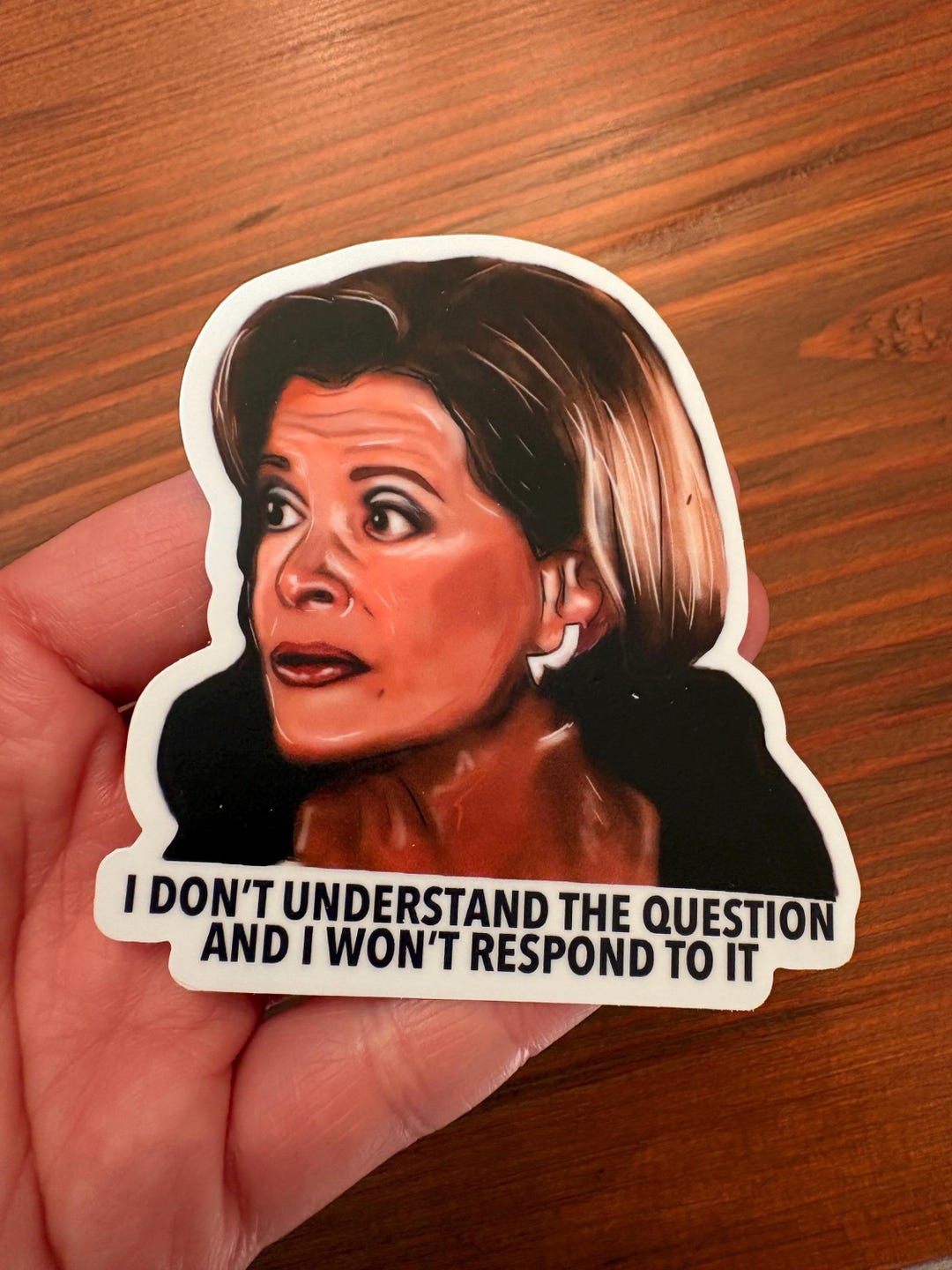 I Don’t Understand the Question Vinyl Sticker (matte Finish) - Etsy